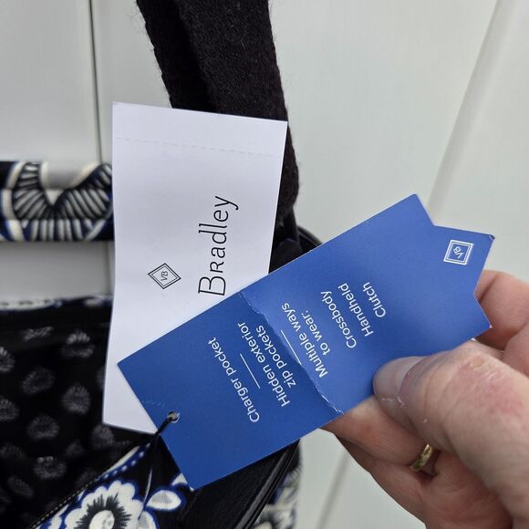 Vera Bradley Change It Up CROSSBODY Purse FLORAL MICROFIBER Clutch Handbag Tote - Picture 10 of 13